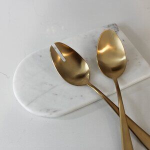 Fable Gold Serving Utensil Set with Original Packaging